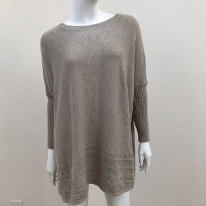 Style & Co Beige Oversized Pullover Sweater Top